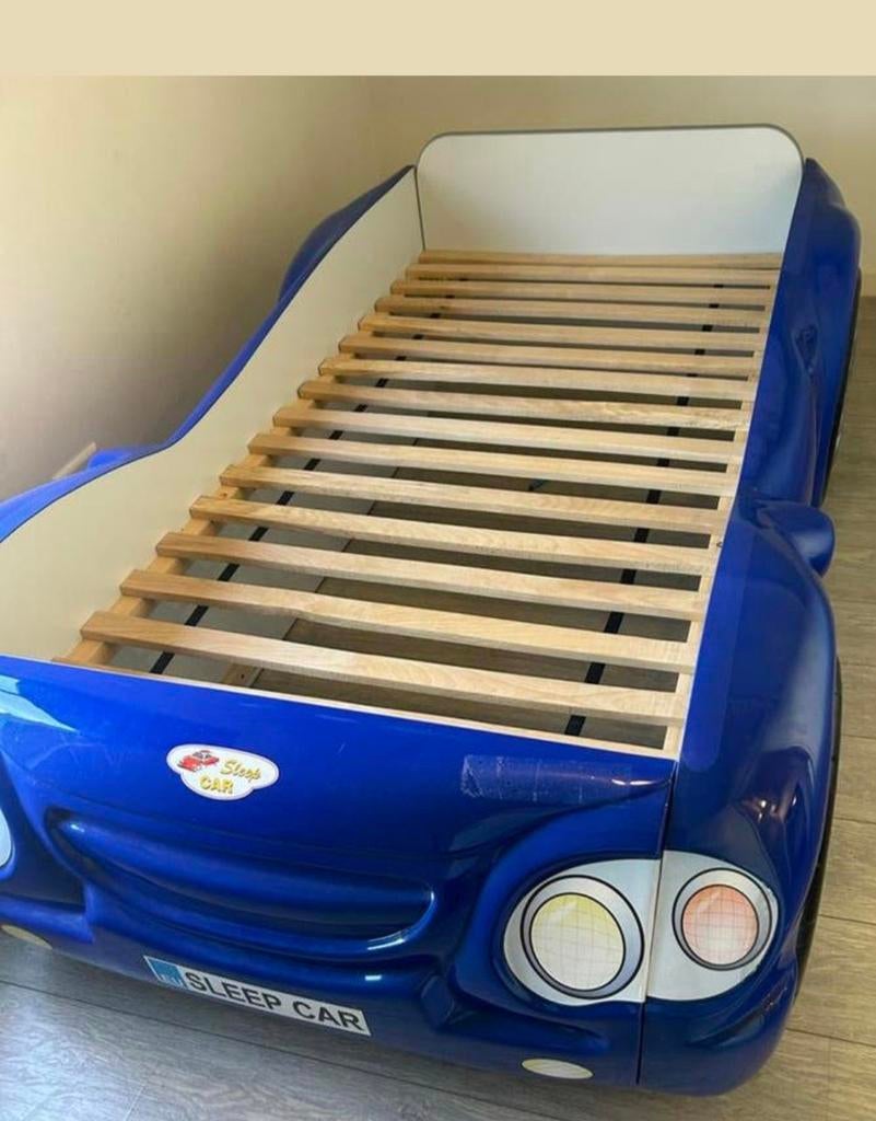 autobed voor kinderen 175x90x17 met verstelbare lattenbodem, 85 tot 100 cm, Gebruikt, Ophalen of Verzenden, Lattenbodem