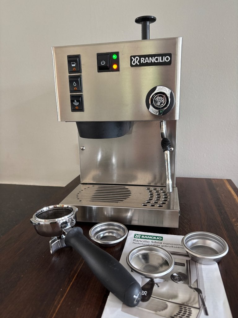 Rancilio Silvia V6 nieuwstaat, Ophalen of Verzenden, Zo goed als nieuw, Koffiemachine, Gemalen koffie