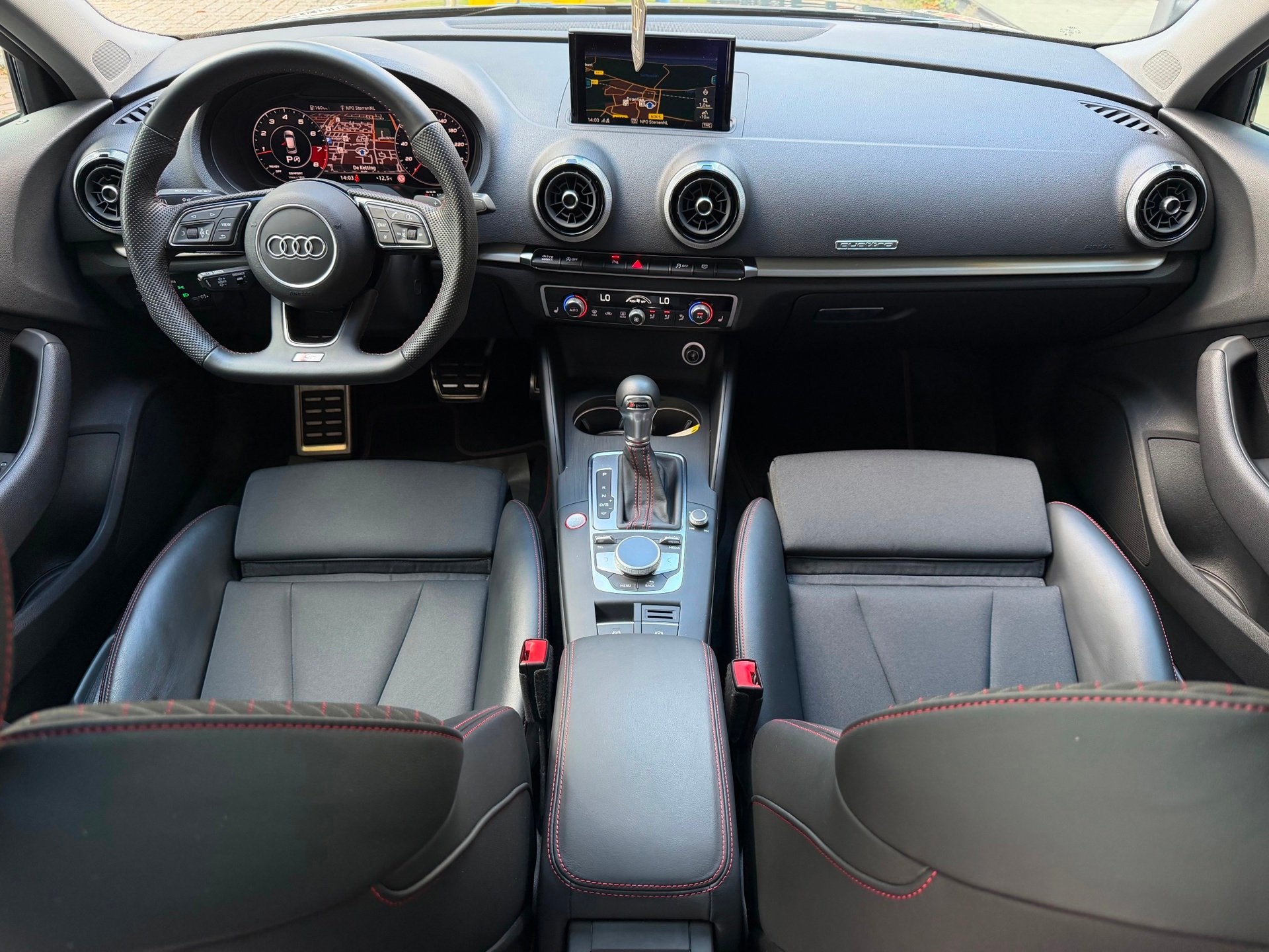 Audi S3 Sportback 2.0 TFSI Quattro Panoramadak ACC Virtual D, Auto's, Automaat, 15 km/l, Gebruikt, Zwart
