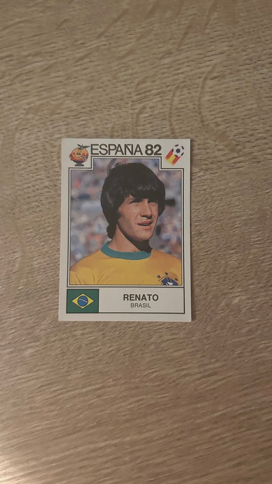Panini Espana 82 plaatje Renato WK 82, Hobby en Vrije tijd, Stickers en Plaatjes, Verzenden, Zo goed als nieuw, Sticker
