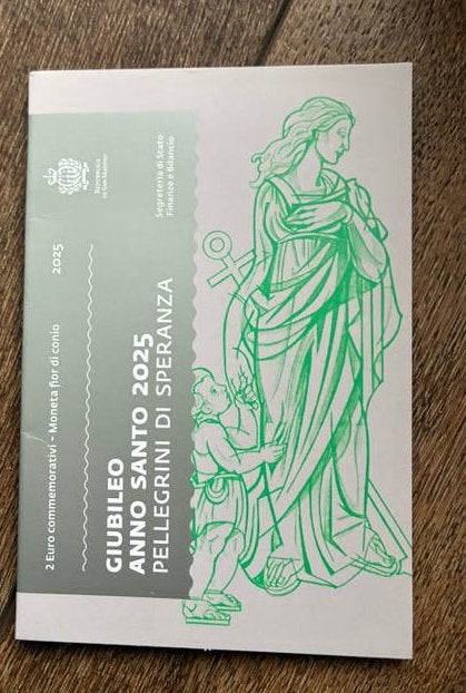 2 euro San Marino 2025 - GIUBILEO ANNO SANTO - P DI SPERANZA, Ophalen of Verzenden, San Marino, 2 euro