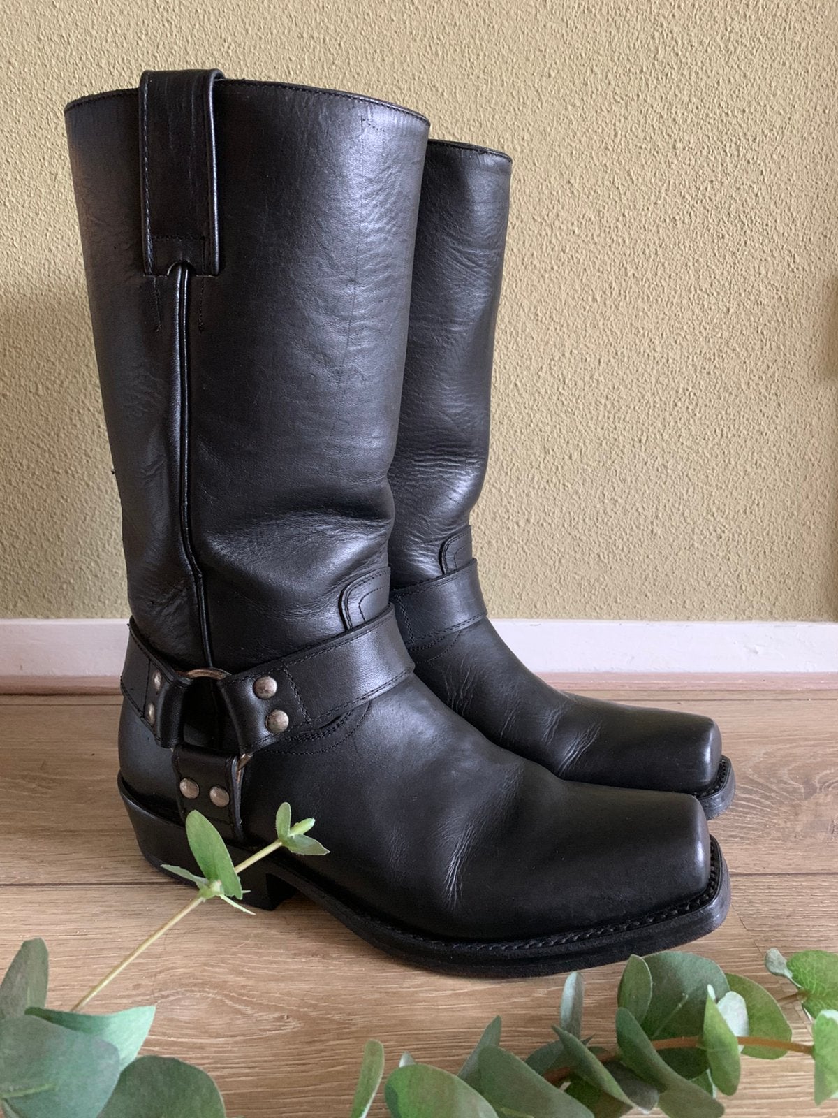 Buffalo bikerboots square toe 42 western boots, -, Zwart, -, Boots