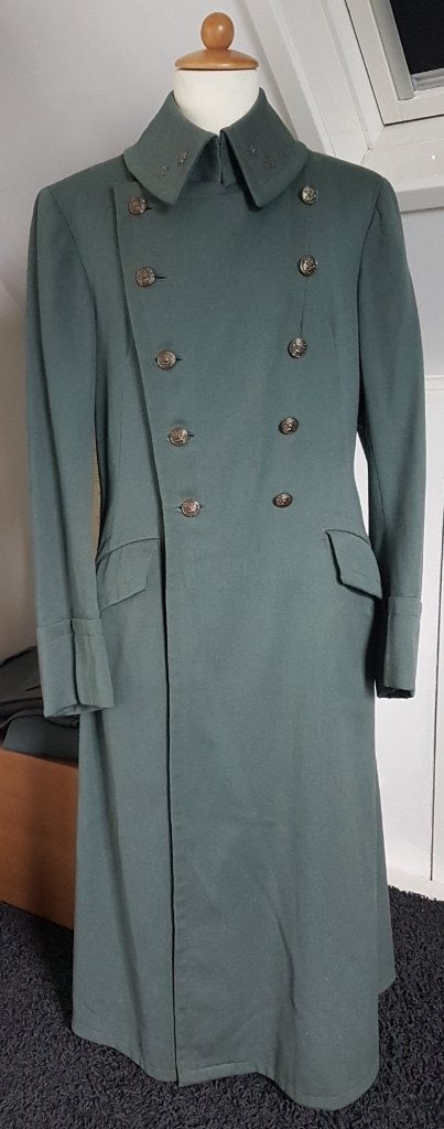 Nederlandse buitenmodel overjas op naam, Verzamelen, Ophalen of Verzenden, Landmacht, Nederland, Kleding of Schoenen