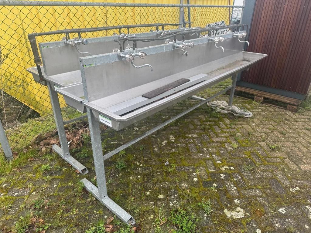 wasbak, Doe-het-zelf en Verbouw, Sanitair, Ophalen, Gebruikt, Rvs, Wastafel