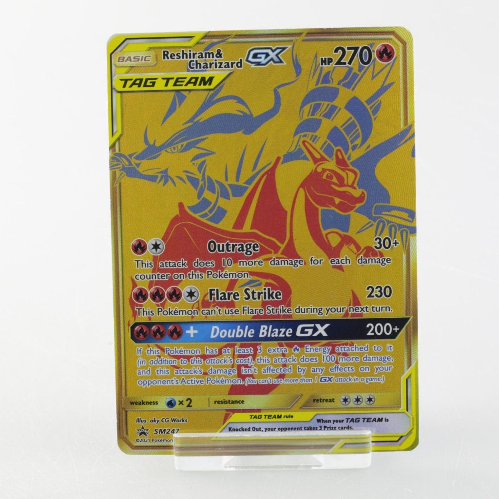 TCG Reshiram & Charizard GX (SM 247) Near Mint, Zo goed als nieuw