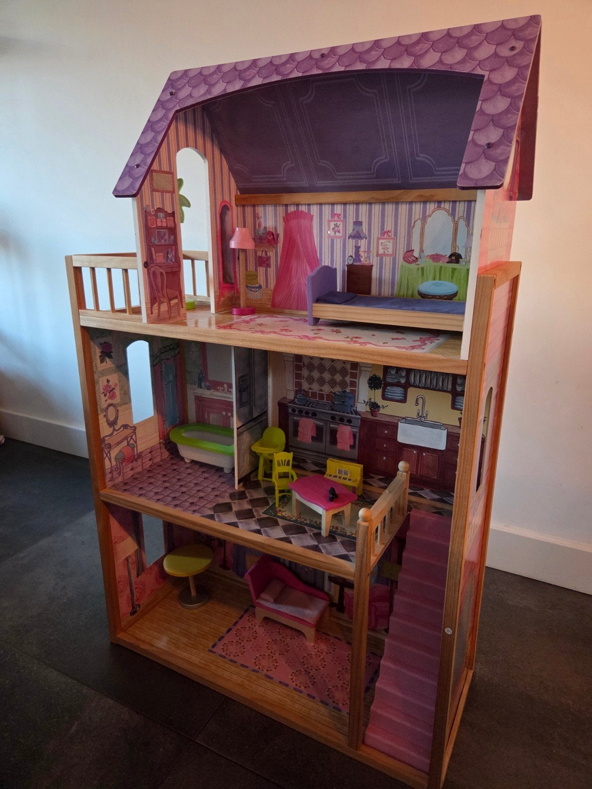 KidKraft Barbiehuis Kayla - Houten Poppenhuis, Ophalen, Gebruikt, Poppenhuis