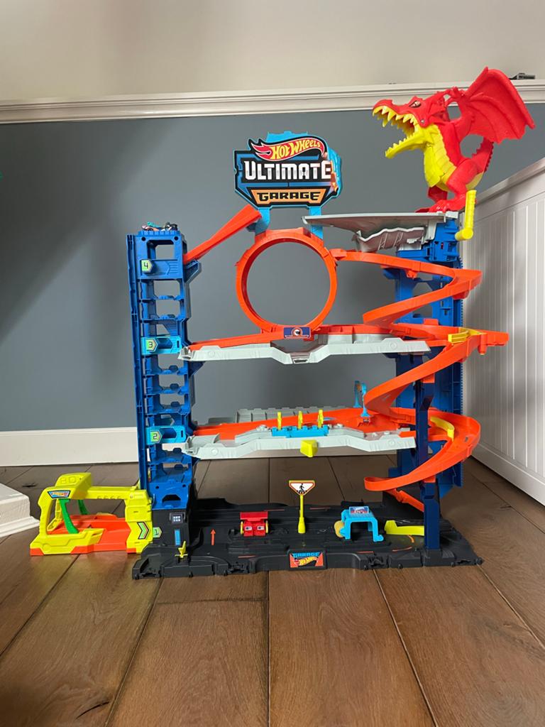 Hot Wheels Ultimate Garage met draak, Ophalen, Zo goed als nieuw
