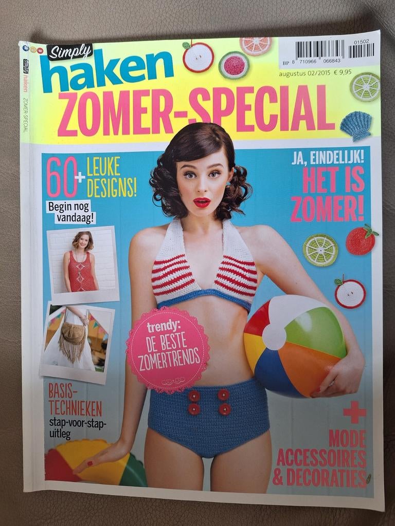 Simply Haken Zomer - special

Heel veel patronen!, Ophalen of Verzenden, Zo goed als nieuw, Breien en Haken