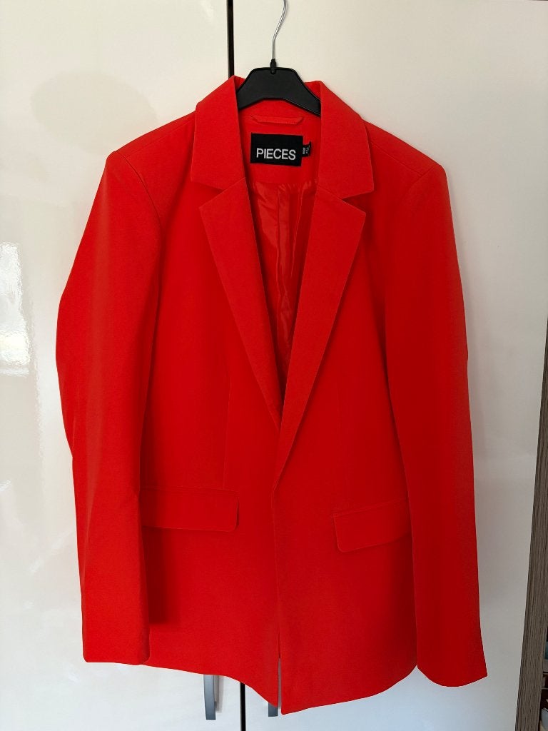 Oranje Blazer PIECES, Oranje, Ophalen of Verzenden, Zo goed als nieuw, Jasje