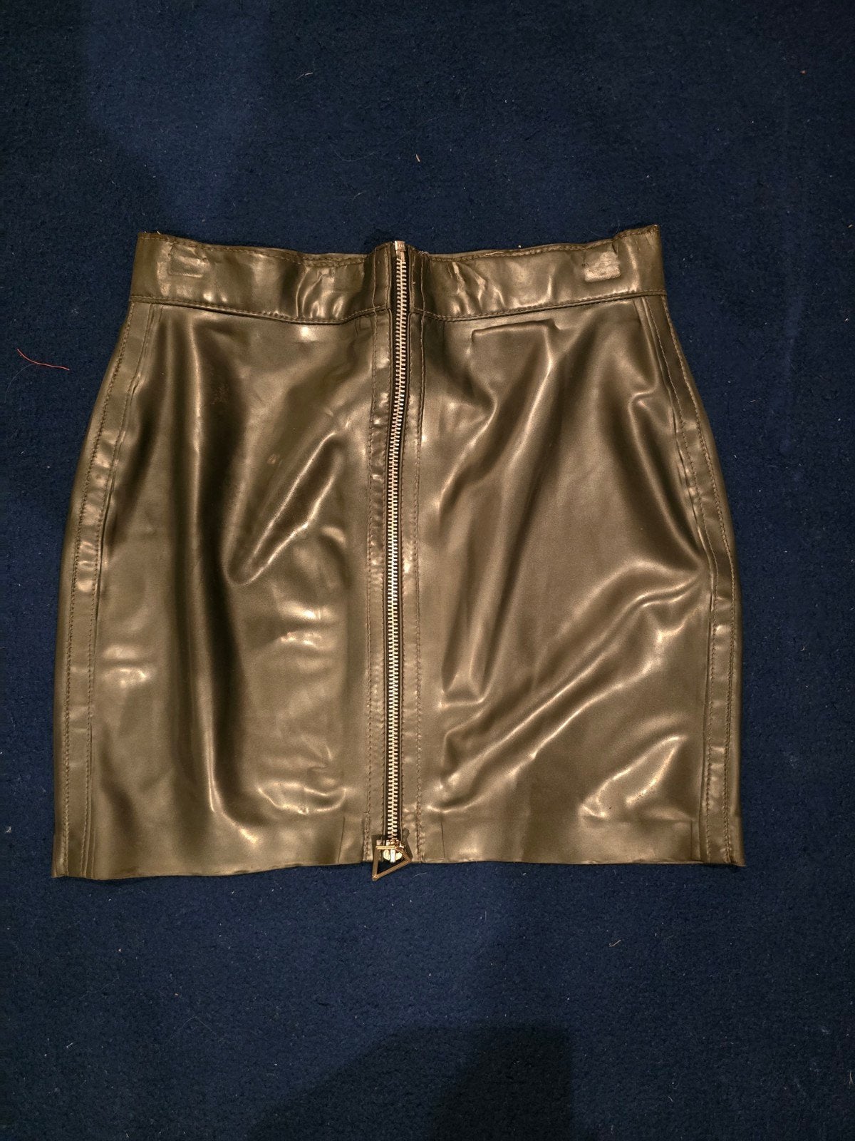 Armory zwarte latex rok met rits, Verzenden, Zwart, Armory, Zo goed als nieuw