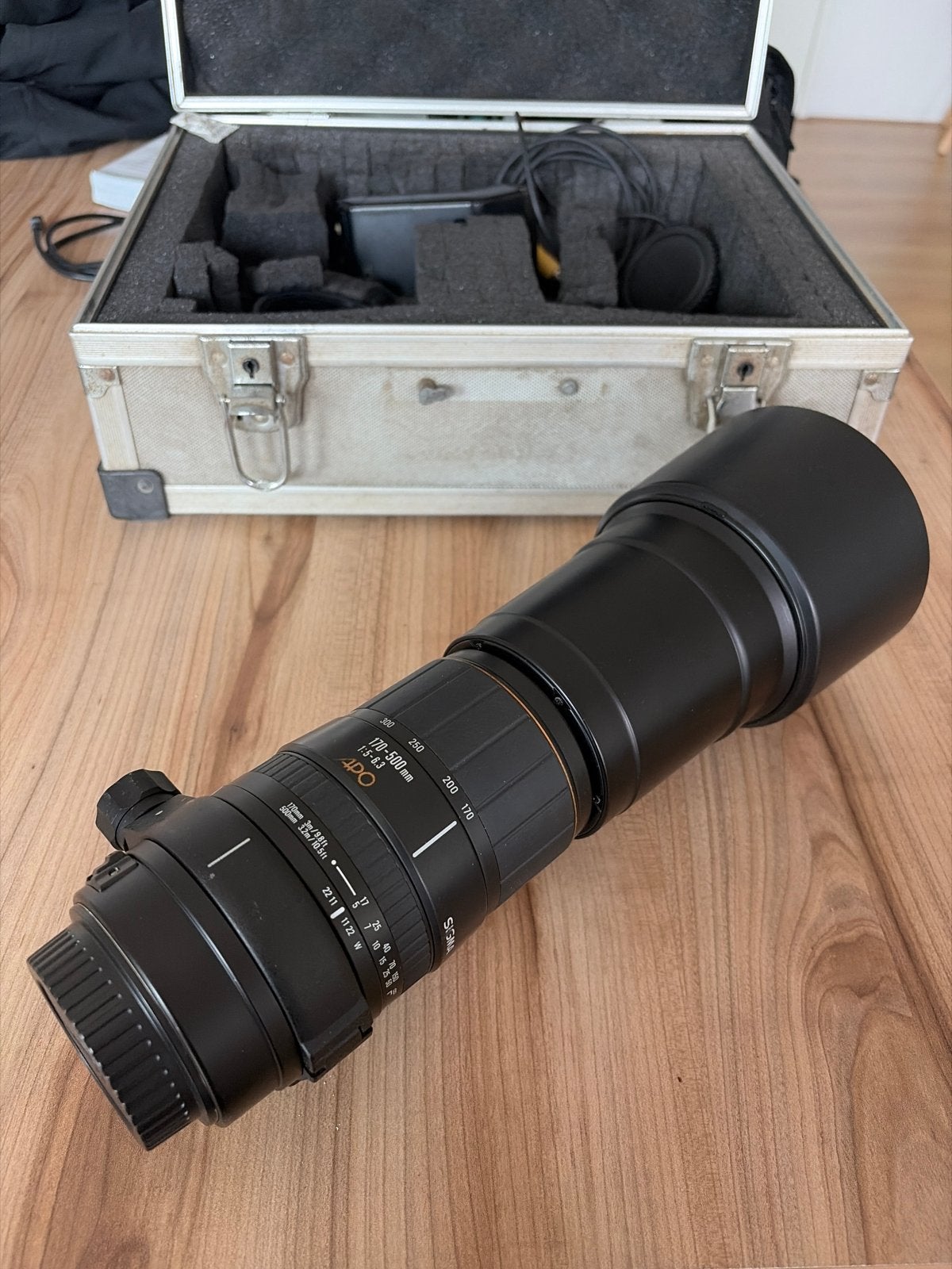 Sigma 170-500mm f/5-6.3 APO DG Telelens, Gebruikt, Sigma, Overige vattingen, Zonnekap