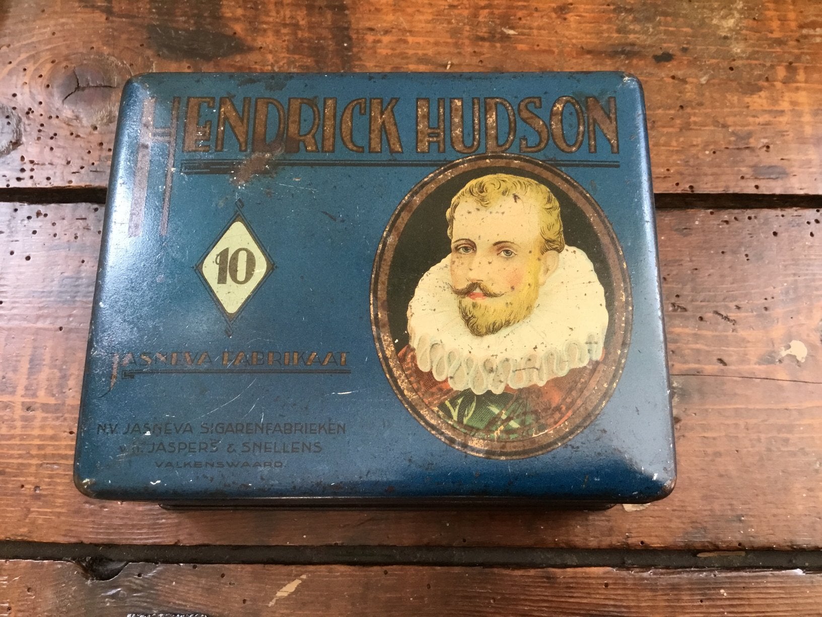 Hendrick Hudson sigarenblik., Ophalen of Verzenden, Gebruikt, Overige