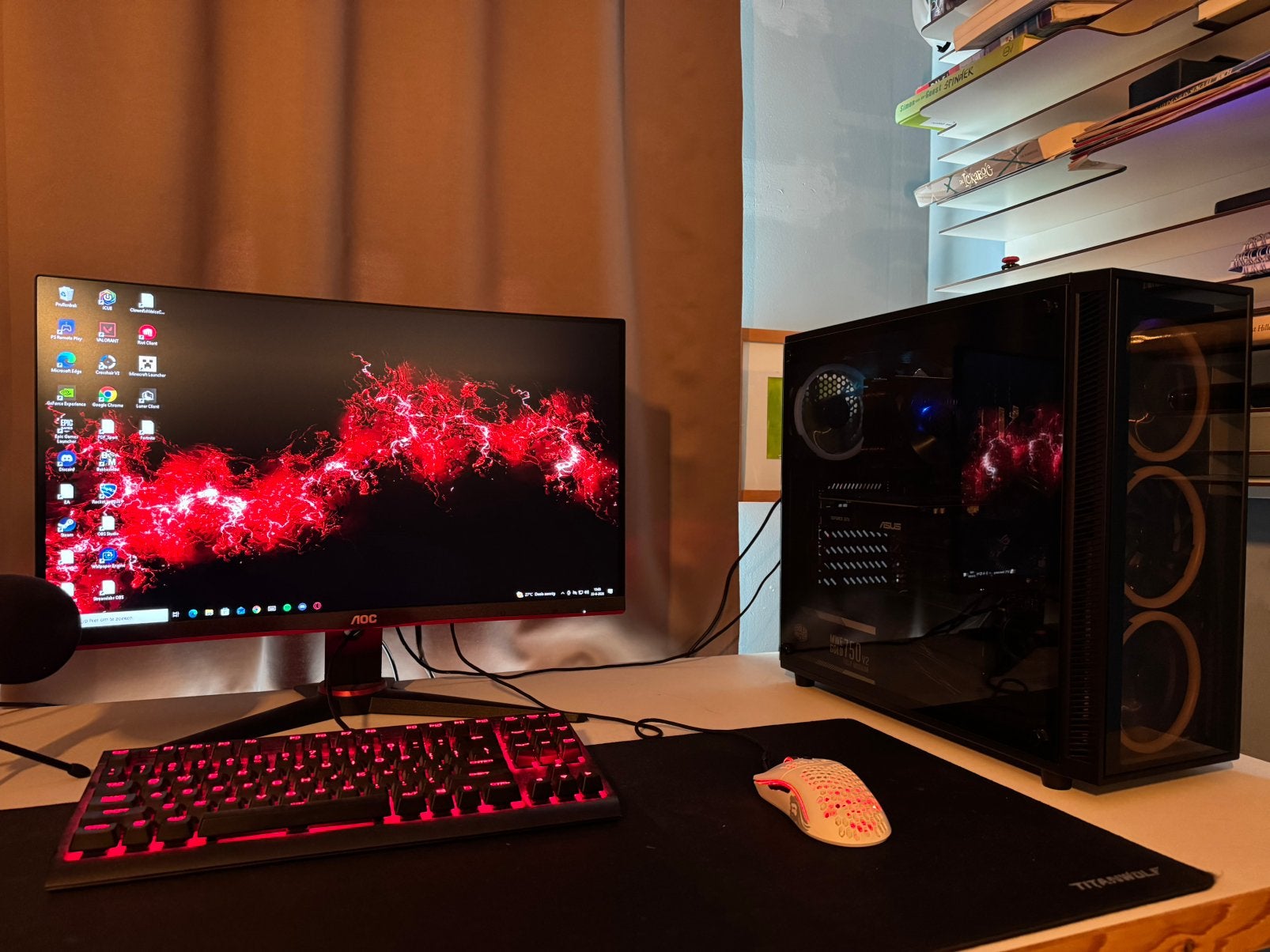 Gaming setup te koop!, Ophalen, Gebruikt, Gaming, SSD