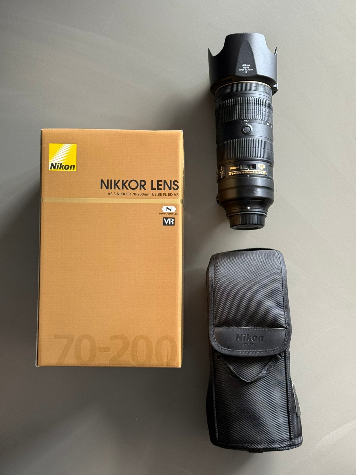 Nikon AF-S Nikkor 70-200 f/2.8E VR FL ED N, Audio, Tv en Foto, Fotografie | Lenzen en Objectieven, Gebruikt, Beschermhoes/tas