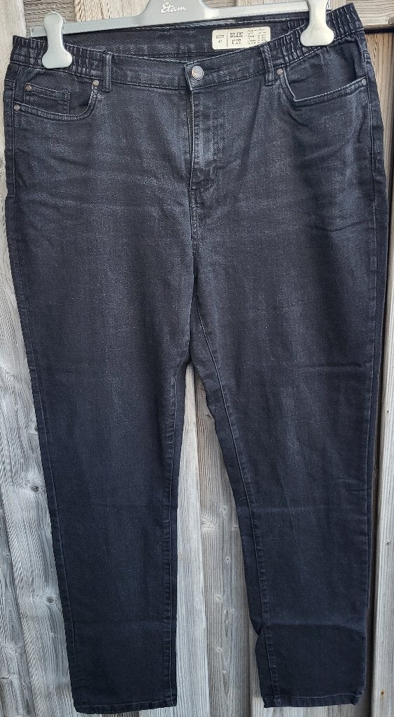 Esmara jeans zwart maat 48, Zwart, Gedragen, Broek of Spijkerbroek, Esmara