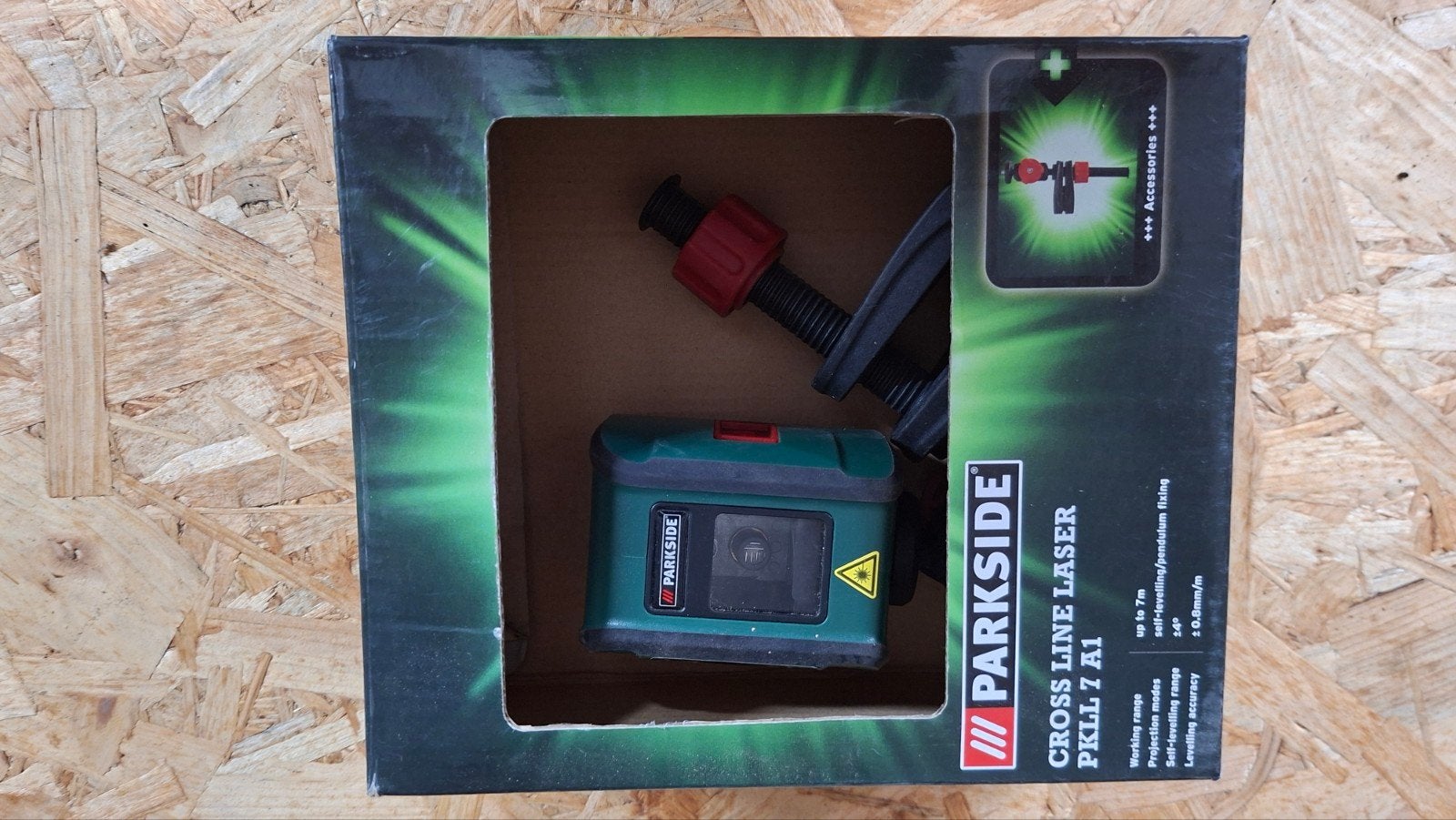 Parkside Kruislijnlaser PKLL 7 A1 - Nieuw in doos, Ophalen of Verzenden, Nieuw