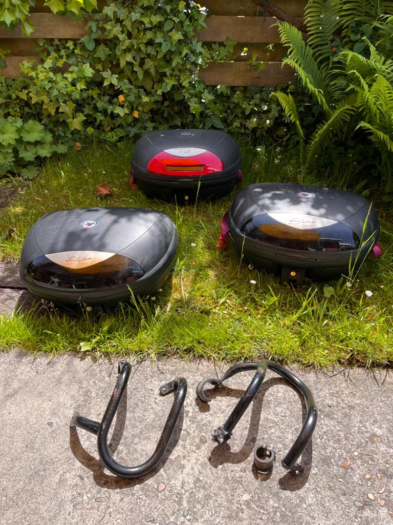 Kappa motorkofferset, Motoren, Ophalen, Gebruikt