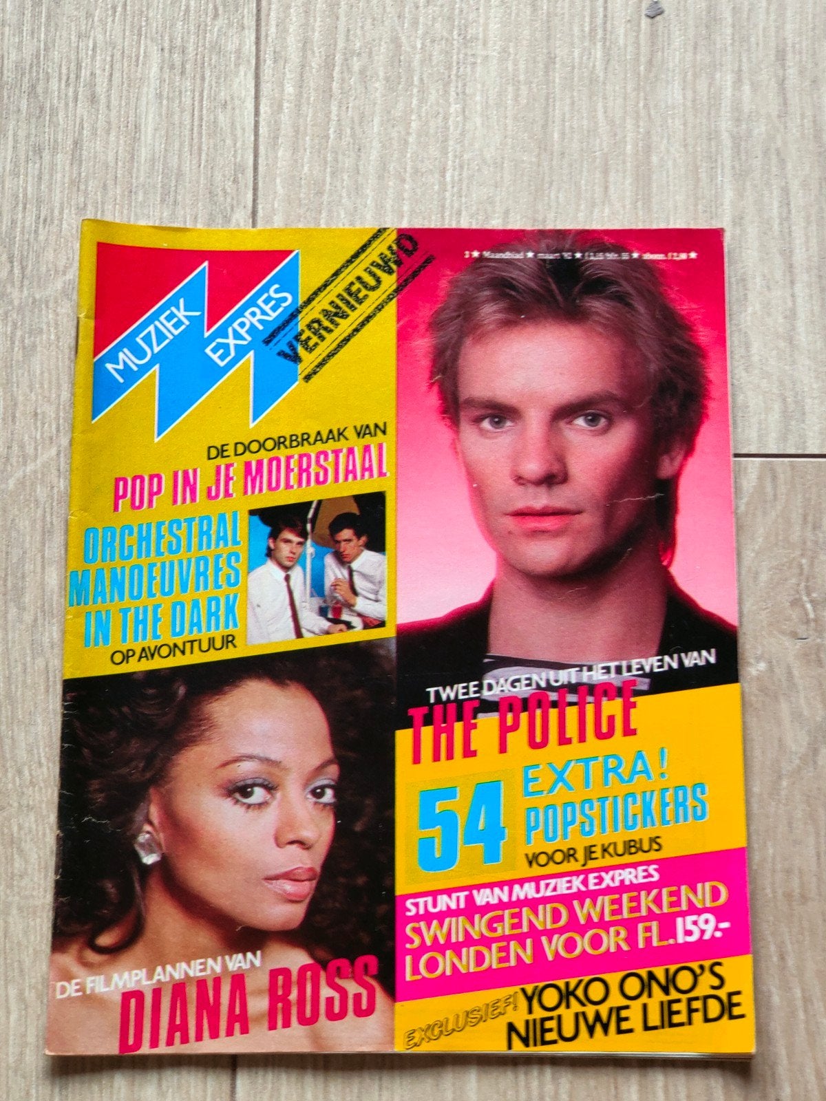 Muziek Expres maart 1982, Verzamelen, Ophalen of Verzenden, 1980 tot heden, Nederland, Tijdschrift