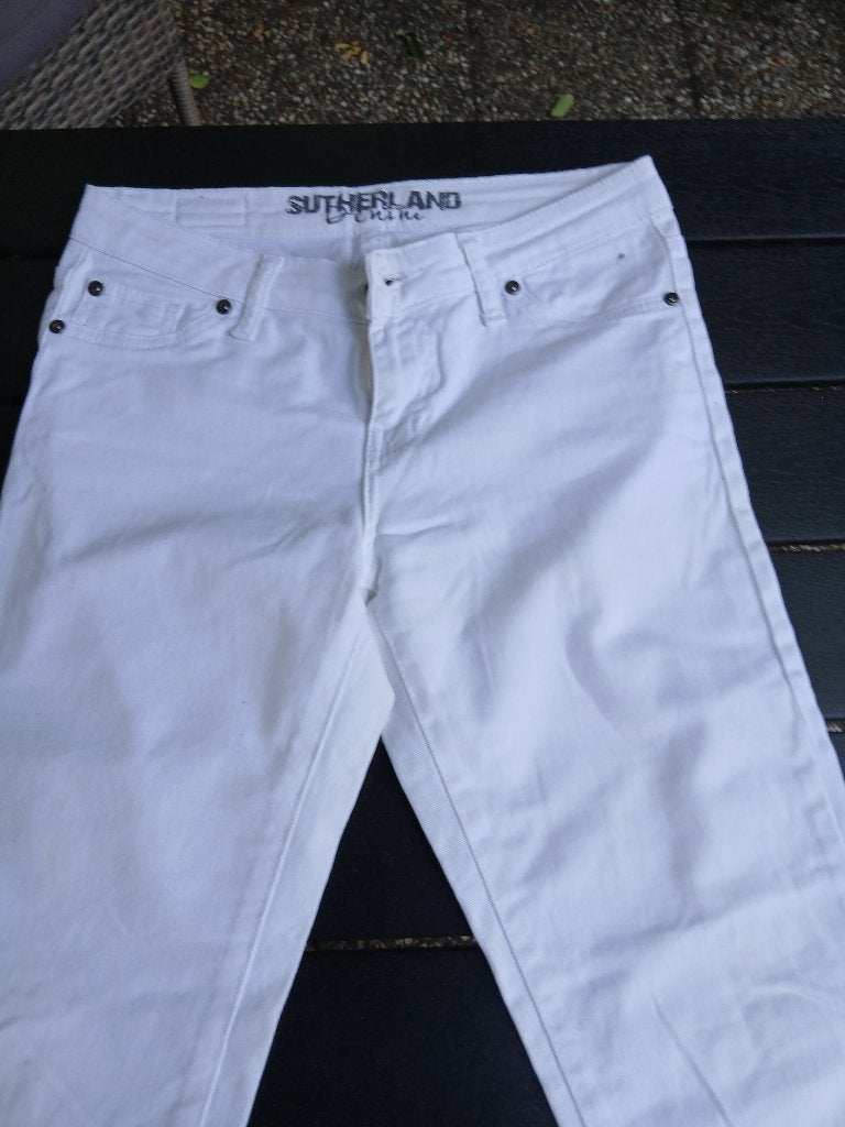 witte jeans Sutherland, Ophalen of Verzenden, Zo goed als nieuw, Wit, W27 (confectie 34) of kleiner