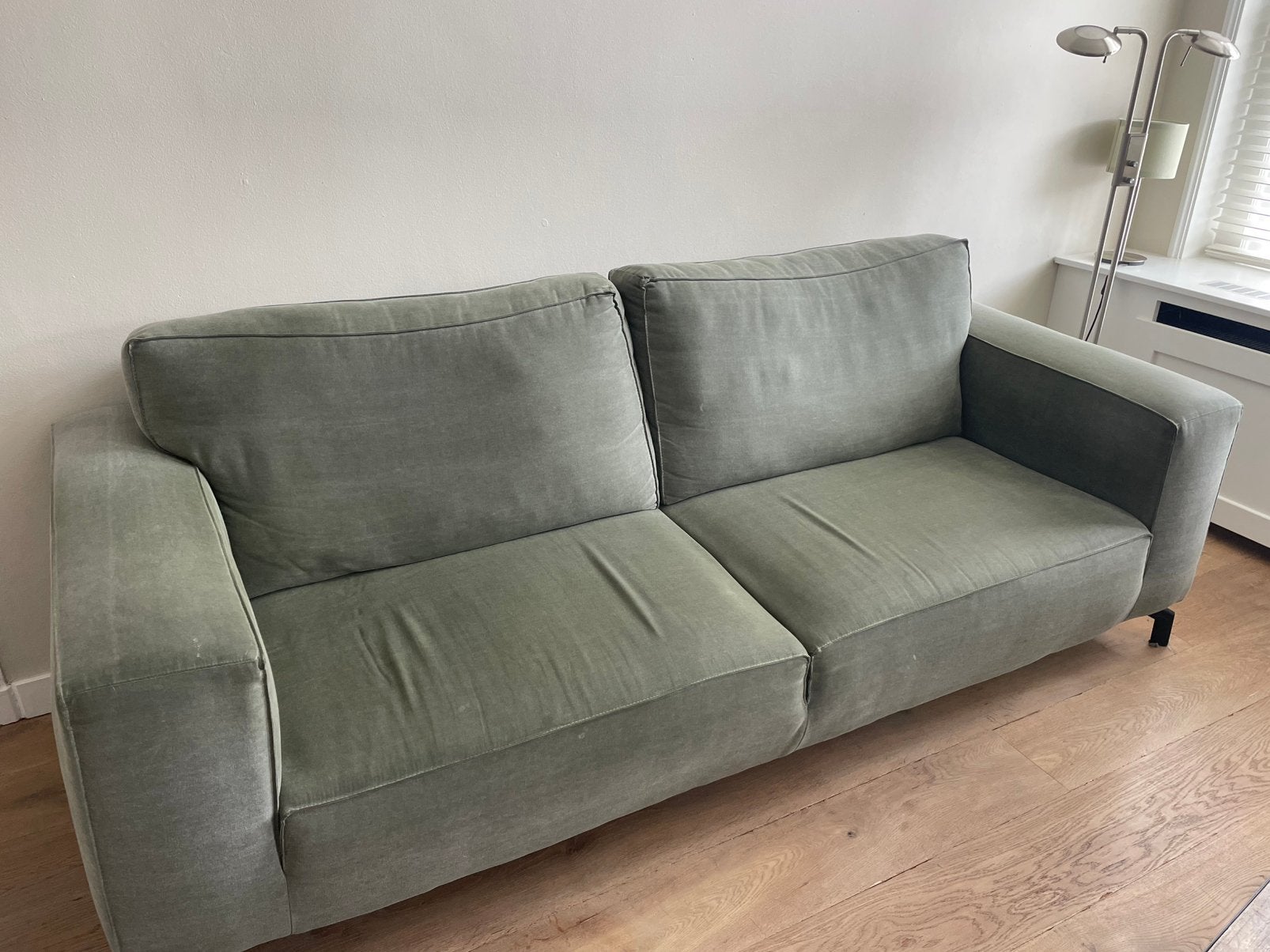 Groene bank, Huis en Inrichting, Ophalen, Zo goed als nieuw, 75 tot 100 cm