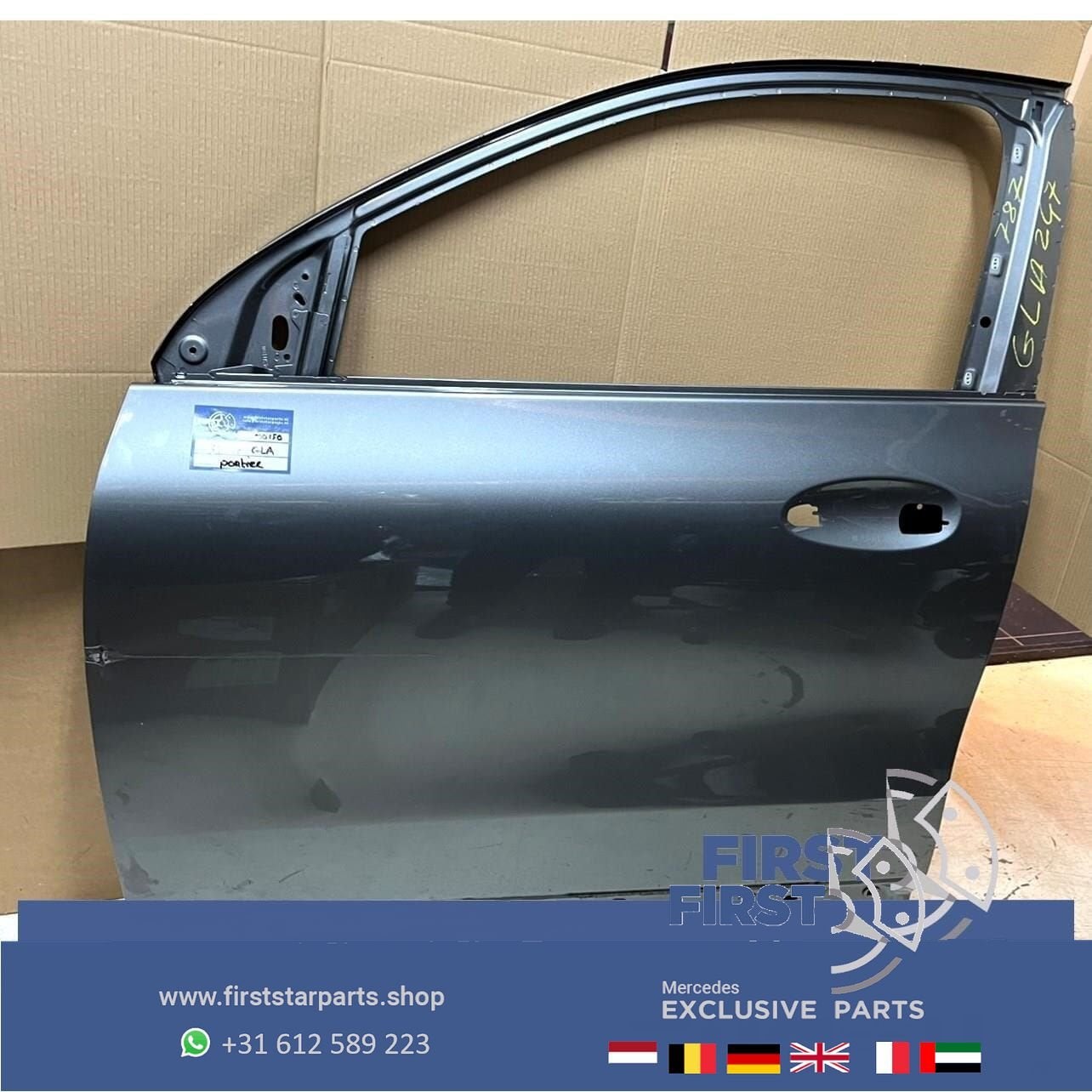 H247 GLA DEUR PORTIER GRIJS LINKS VOOR Mercedes GLA Klasse 2, Gebruikt, -, Deur, Voor