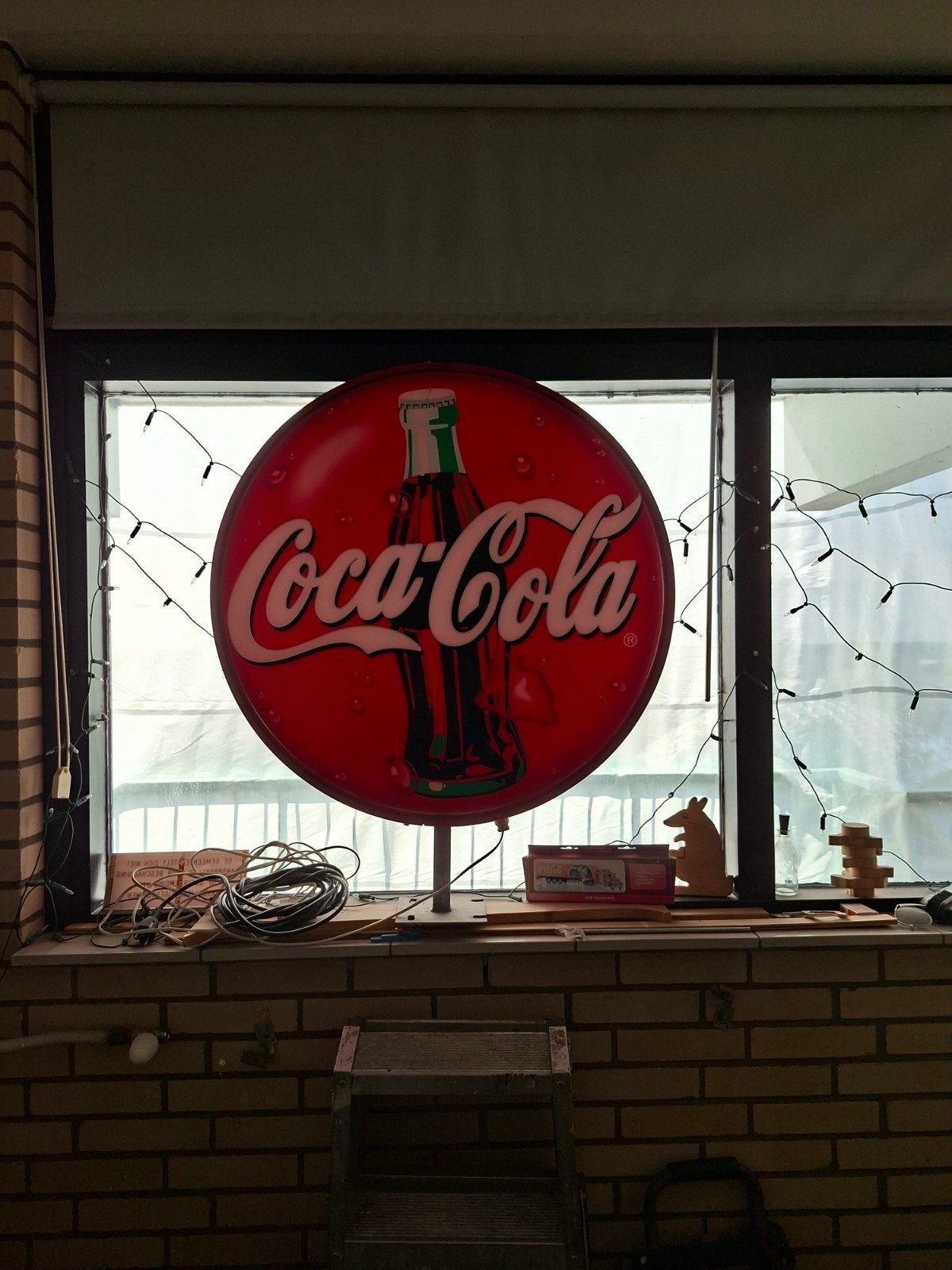 Vintage Coca-Cola Lichtbak - Uniek Reclameobject, Ophalen of Verzenden, Gebruikt, Lichtbak of (neon) lamp