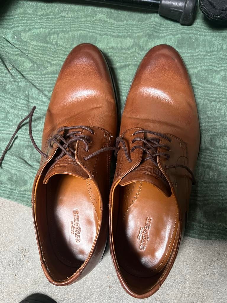 Rubo Prene Engbers Business Schoenen Cognac Maat 42, Kleding | Heren, Ophalen of Verzenden, Zo goed als nieuw, Bruin, Veterschoenen