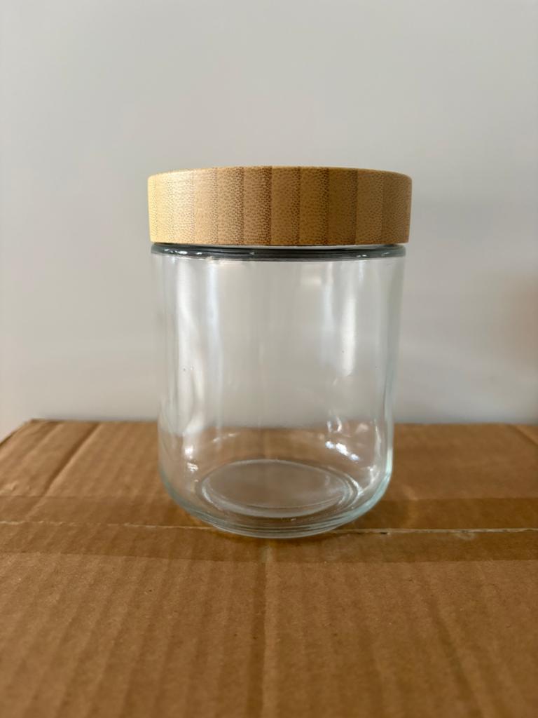 Glazen potjes 6x met deksel, Ophalen of Verzenden, Nieuw, Glas, Pot, Bus of Blik