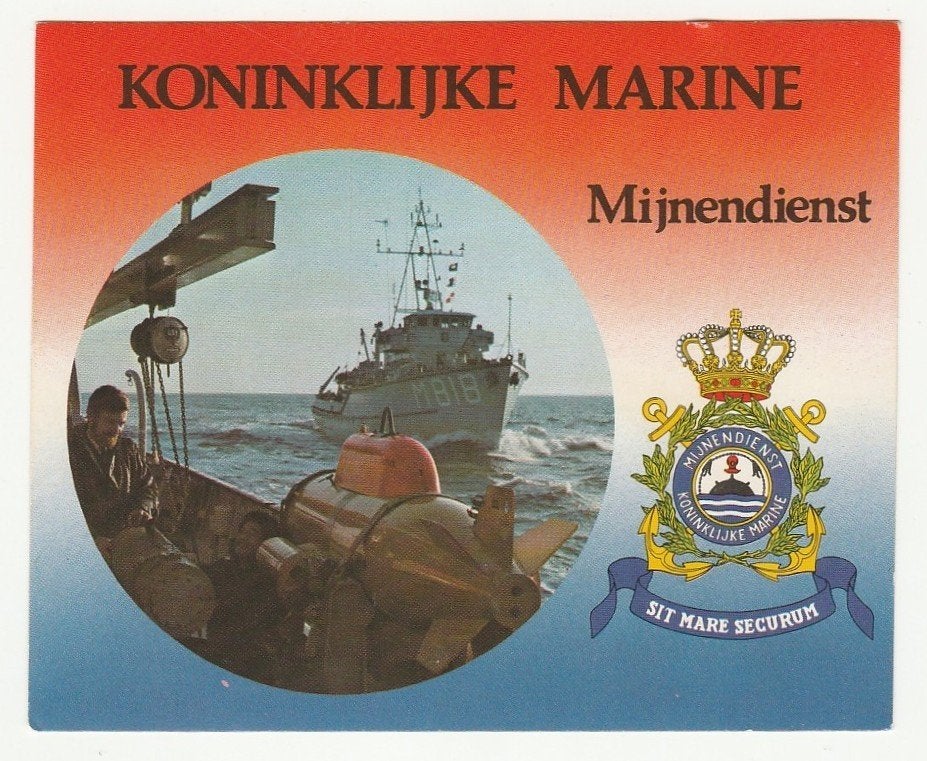 sticker Koninklijke Marine - Mijnendienst, Verzenden, Marine, Nederland, Overige typen