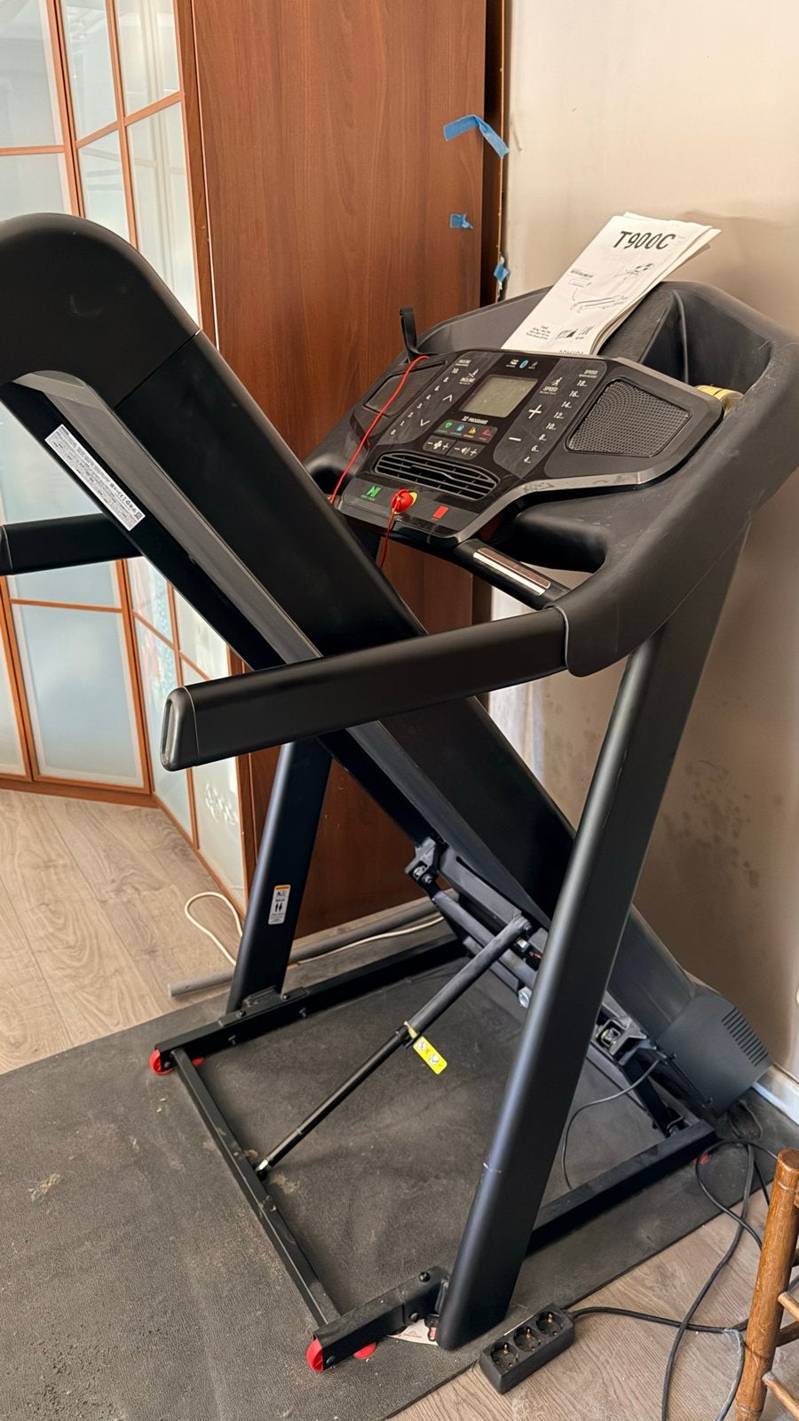 Domyos T900C Loopband met mat en toebehoren, Sport en Fitness, Ophalen, Gebruikt, Benen, Loopband