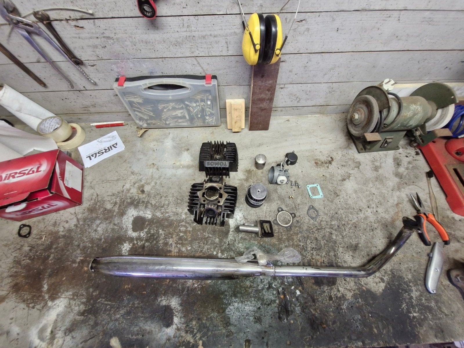 50cc kit niet helmaal compleet, Ophalen, Gebruikt, Blok, Tomos onderdelen
