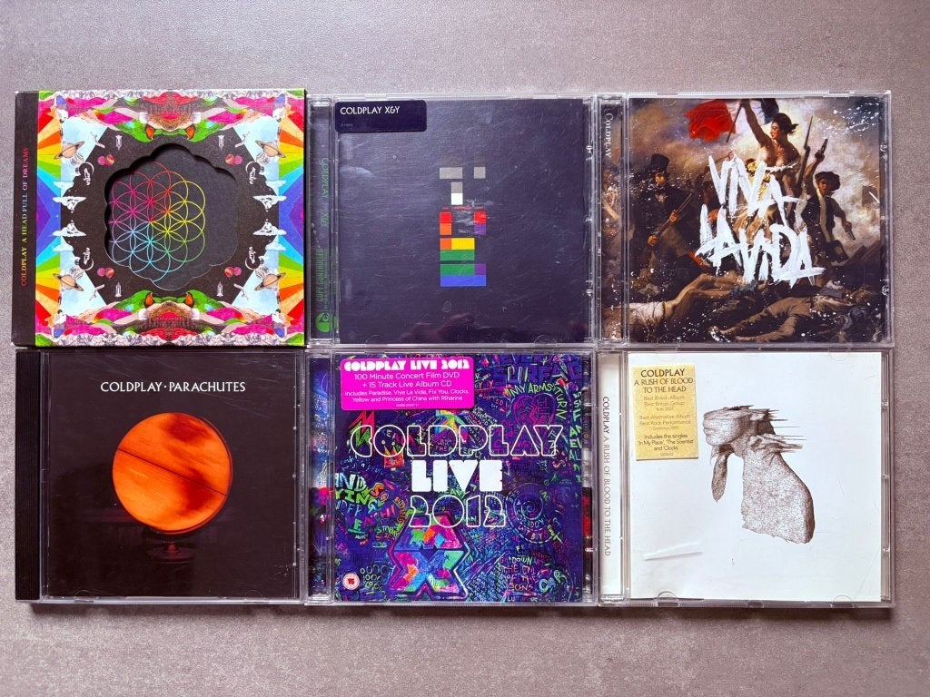 Coldplay 9x cd- X&Y, Clocks,2012, Rush, Adven, Viva & Left R, Ophalen of Verzenden, Zo goed als nieuw, Pop, Overige typen