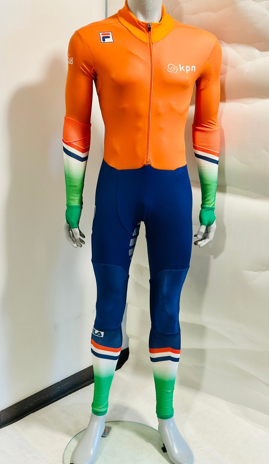 Schaatskleding schaatspak snelpak speedsuit maat M KNSB Fila, Ophalen of Verzenden, Zo goed als nieuw, Overige typen, Overige merken