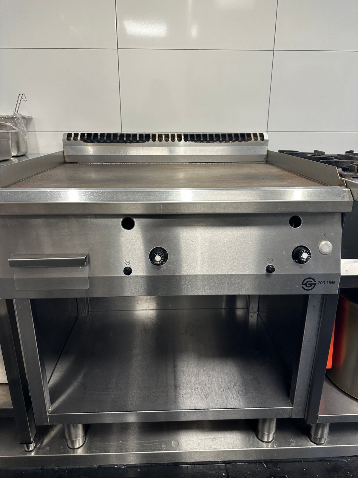 Bakplaat Glad 80cm-Gas -G700-Line, Ophalen, Fornuis, Frituur en Grillen