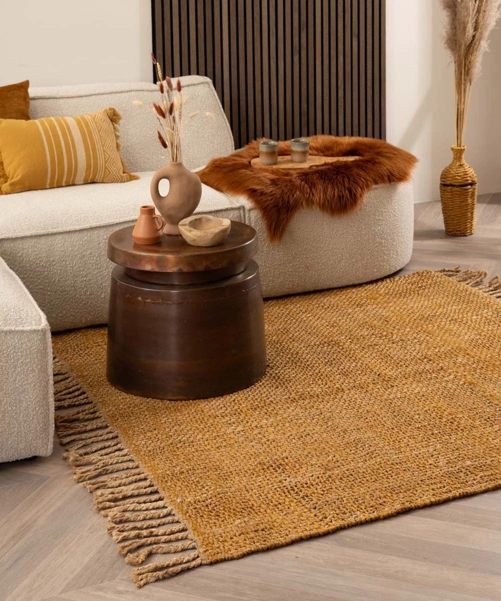 Nw Schitterend stoer jute vloerkleed 250x250cm, Ophalen, Rechthoekig, 200 cm of meer, 200 cm of meer