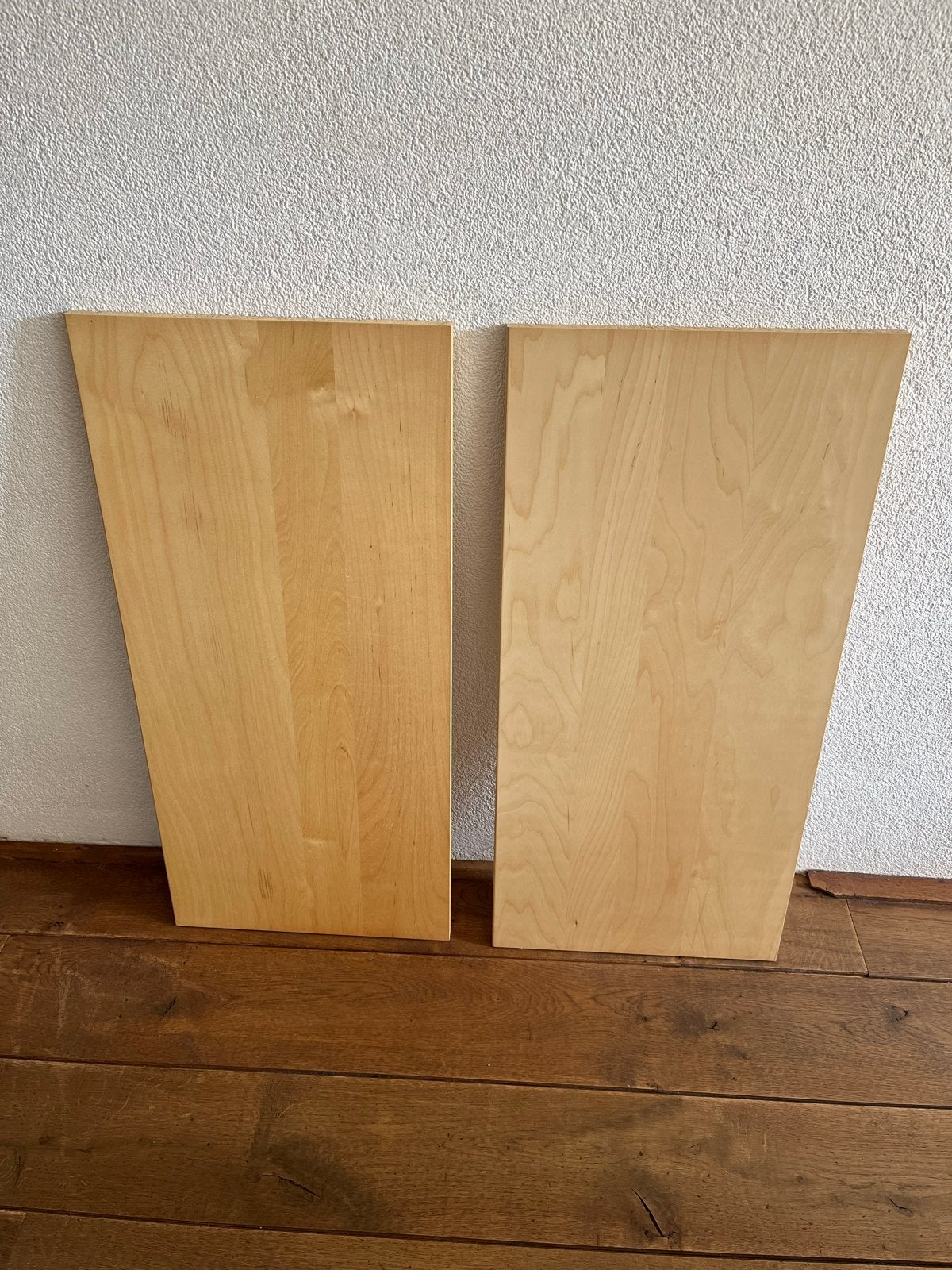 2 IKEA Effektiv planken 81 x 37 cm berken, Ophalen, Gebruikt