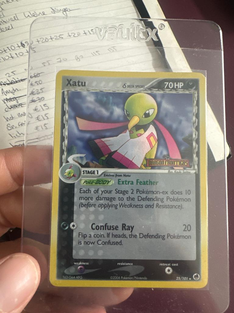 Xatu Pokémon Kaart - Dragon Frontiers Delta Species, Ophalen of Verzenden, Zo goed als nieuw, Losse kaart
