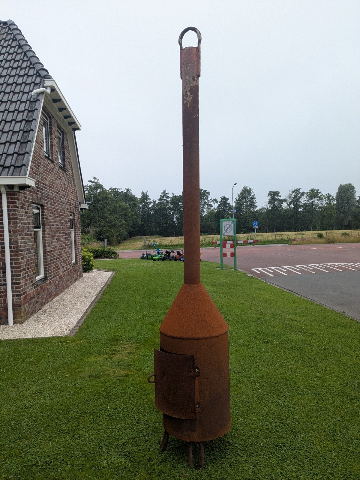 Grote terraskachel van 3,5m hoog, Ophalen, Gebruikt, Vuurton
