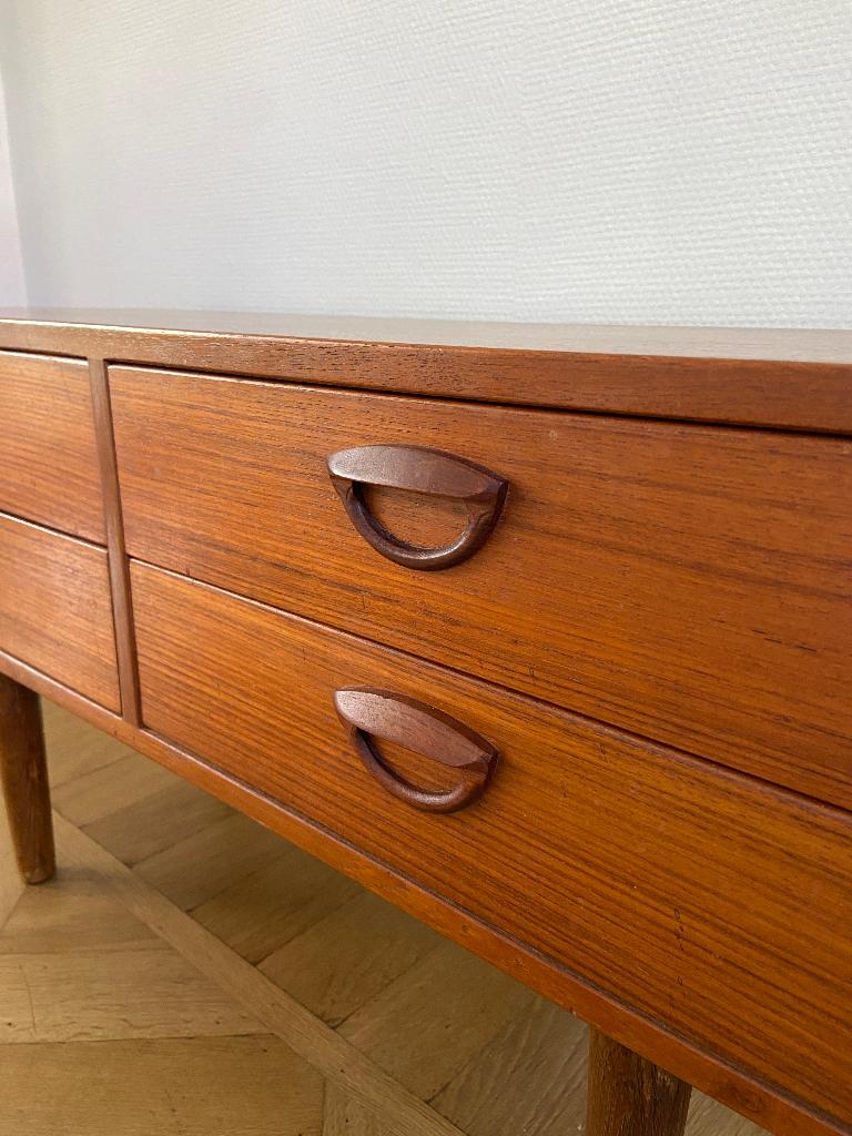 Kai Kristiansen 4-ladekast/tv-meubel/halkast, Ophalen, Gebruikt, 50 tot 100 cm, 25 tot 50 cm