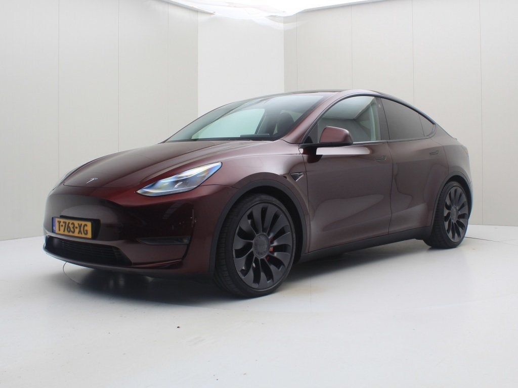 Tesla Model Y Performance 534pk AWD [ TREKHAAK+AUTOPILOT+21, Auto's, 0 cilinders, Gebruikt, Adaptive Cruise Control, 1972 kg