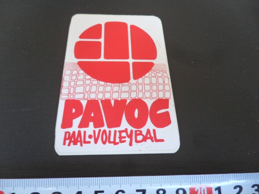 sticker PAVOC  Paal Volleybal, Ophalen, Zo goed als nieuw