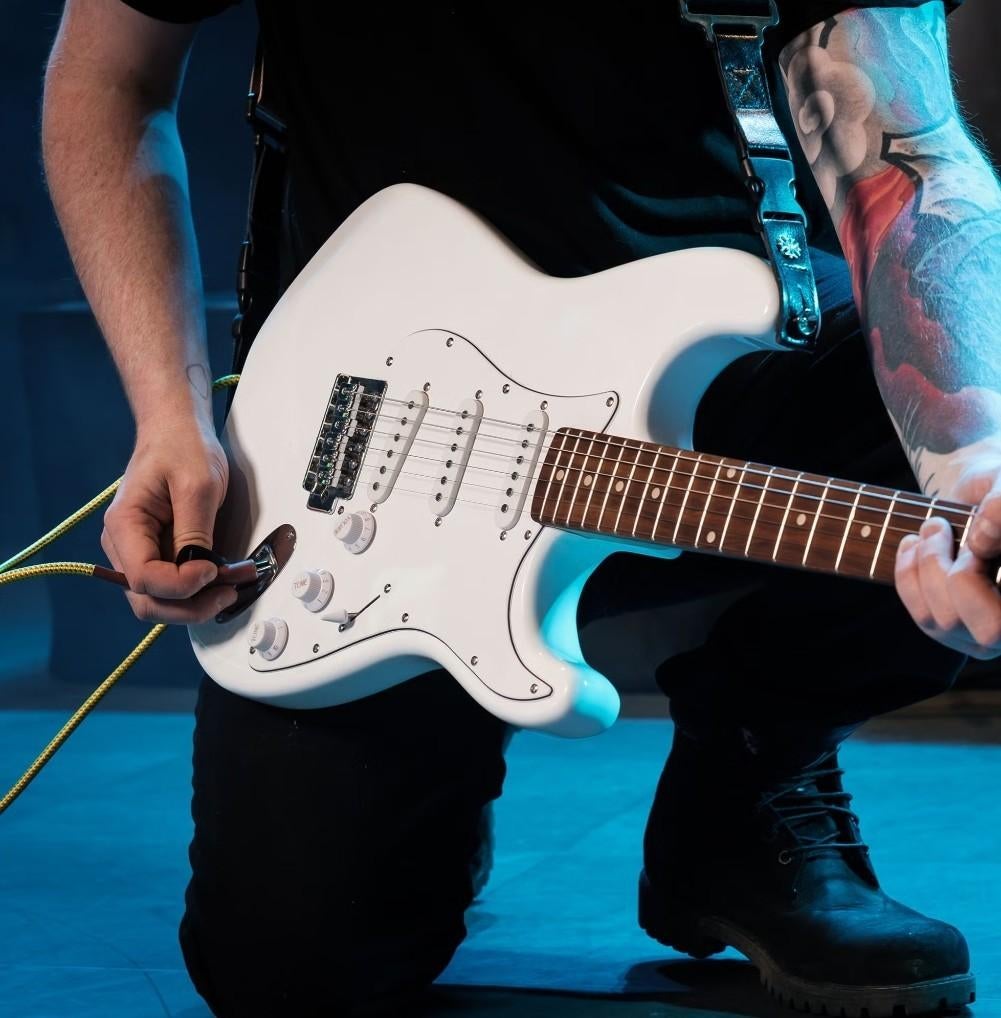 Fazley elektrische gitaar (wit), Ophalen, Nieuw, Solid body, Overige merken