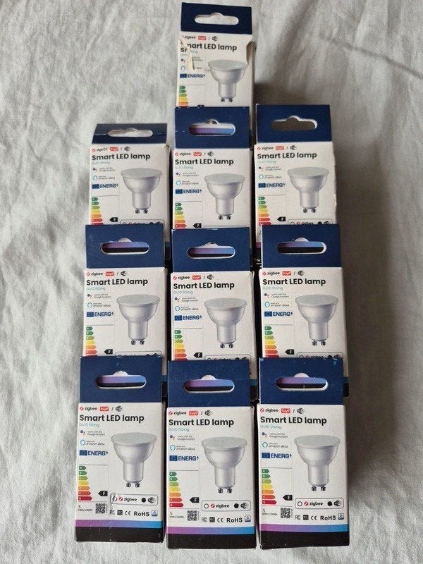 10x GU10 Smart LED lamp RGBW + Dimbaar, Huis en Inrichting, Lampen | Losse lampen, Gebruikt, Led-lamp, Minder dan 10 watt, GU10