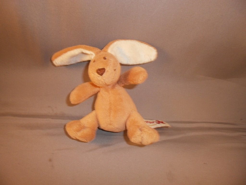 nicotoy konijn sleutelhanger bruin crème oren/staart 15 cm, Ophalen of Verzenden, Wasbaar, Nicotoy, Klein (minder dan 20 cm)