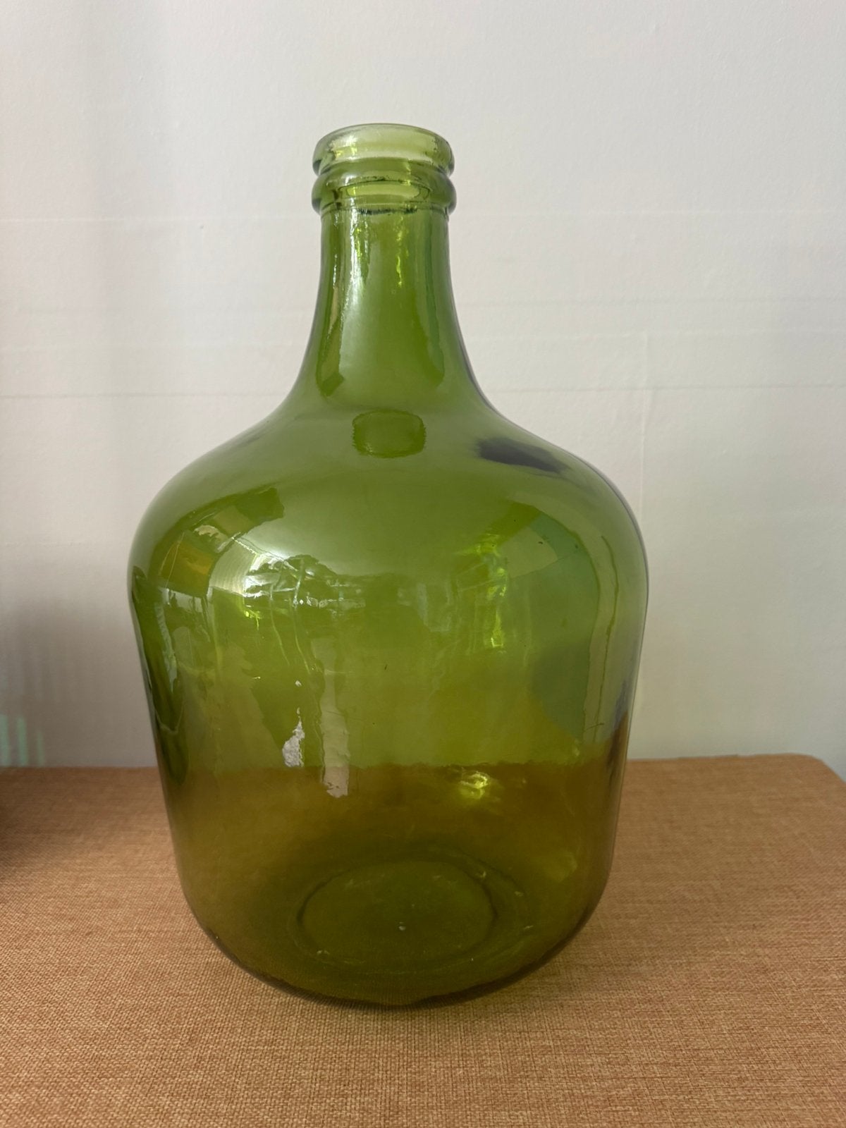 Mooie groene vaas H 42 cm, Ophalen, Zo goed als nieuw