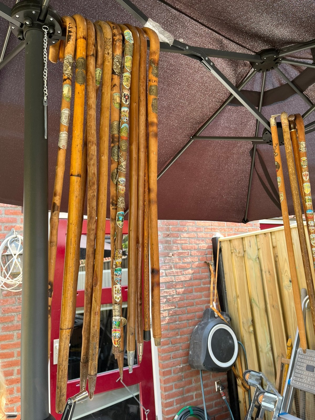 Diverse wandelstok, Ophalen, Gebruikt