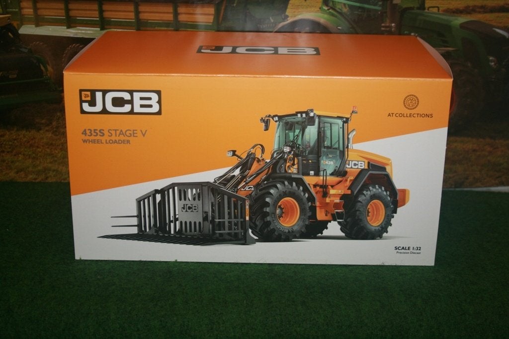 Boeryes: JCB 435S met Grasvork van AT-Collection, Hobby en Vrije tijd, Modelauto's | 1:32, Ophalen of Verzenden, Nieuw, Tractor of Landbouw