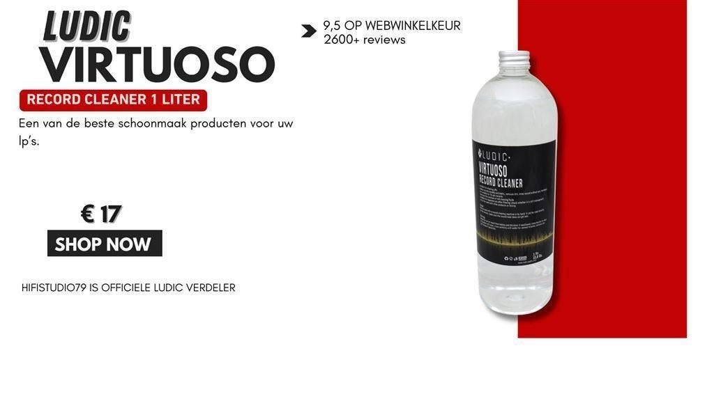 Ludic Virtuoso platenreiniger 1 liter NIEUW [ook voor knosti, Audio, Tv en Foto, Platenspelers, Ophalen of Verzenden, Nieuw, Thorens