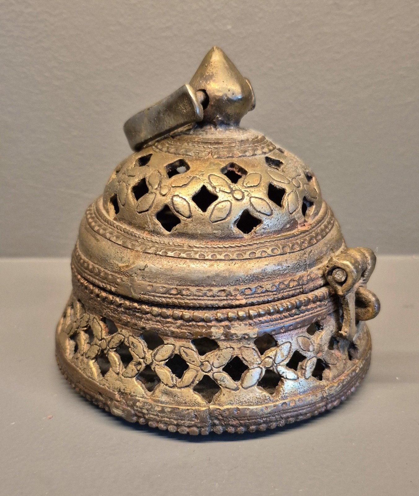 Antieke bronzen wierrookbrander, Ophalen of Verzenden