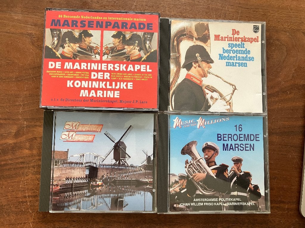 Marinierskapel - Politiekapel - marsen - marsmuziek, Ophalen of Verzenden, Gebruikt